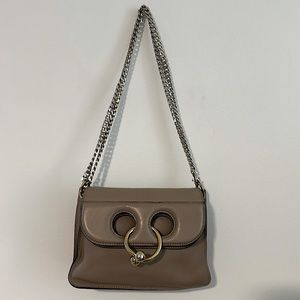 JW Anderson Taupe Pierce Chain Handbag, Crossbody